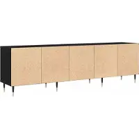 vidaXL TV Kast 150 x 30 x 45 cm Zwart Eiken Bewerkt hout