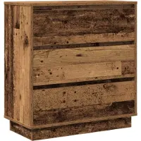 vidaXL Nachtkastje Oudhout 71 x 34,5 x 75 cm Bewerkt hout