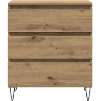vidaXL Dressoir Artisan-Eikenhout, 60 x 35 x 70 cm, houtvezel