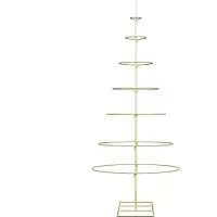 vidaXL Metalen kerstboom met standaard Goud 180 cm Poedercoated staal
