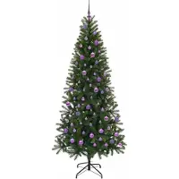 vidaXL Kunstkerstboom Groen 210 cm PE en PVC