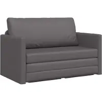 vidaXL Slaapbank Grijs 124 x 71 x 78 cm Kunstleer
