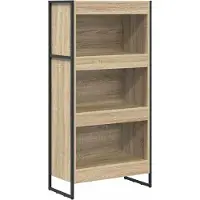 vidaXL Boekenkast 60 x 30 x 121 cm Bewerkt hout Sonoma