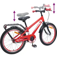 vidaXL Kinderfiets 20 Inch voor 6-11 jaar oud Rood