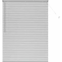 vidaXL Venetiaanse Jaloezieën Zilver 175 x 130 cm Aluminium