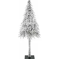 vidaXL Kunstkerstboom Wit 76 x 76 x 180 cm Polyethyleen en Metaal