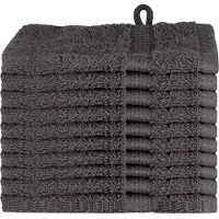 vidaXL Gastendoek SOLUND 10 st Antraciet 15 x 21 cm 550 gsm