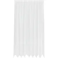 vidaXL Lacegordijn met gordijnen Bloemen Wit 245 x 200 cm Polyester