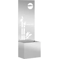 vidaXL Tuin Privacy Scherm Fretwerk Zilver 50 x 32 x 150 cm