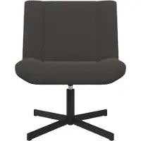 vidaXL Draaistoel Donkergrijs 63 x 75 x 76 cm Schapenvacht