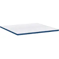 vidaXL Matras Topper Wit 200 x 200 cm Jacquard stof