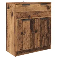 vidaXL Dressoir 3 st Oud Hout 120 x 30 x 70 cm Bewerkt hout