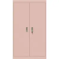 vidaXL Opbergkast Roze 80 x 40 x 140 cm Staal