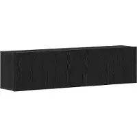 vidaXL Tv-meubels 2 st 160x30x41 cm bewerkt hout zwart eikenkleurig