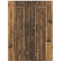 vidaXL Wandkast PORTO, gerecycled hout, 60 x 31 x 80 cm, houtvezel