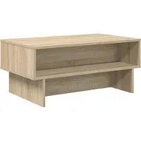 vidaXL Salontafel Sonoma Eik 80 x 46 x 35 cm Bewerkt hout