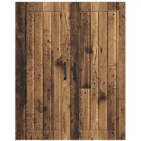vidaXL Wandkast LUCCA Oud hout 80 x 31 x 100 cm Bewerkt hout