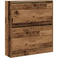 vidaXL Schoenenkast 80 x 21 x 87,5 cm Bewerkt hout Oudhout