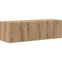 vidaXL TV Wandkast 98 x 31 x 29,5 cm Ambachtelijk Eiken Bewerkt hout