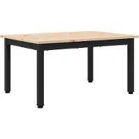 vidaXL Salontafel Naturel 70 x 50 x 36 cm Massief grenenhout