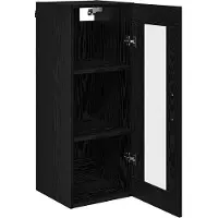 vidaXL Wandkast Zwart Eiken 34,5 x 34 x 90 cm