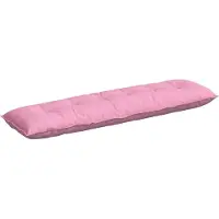 vidaXL Rugkussen Roze 200 x 19 x 50 cm Stof