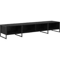 vidaXL TV Kast 170.5 x 36 x 30.5 cm Zwart Eiken Bewerkt hout