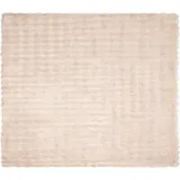 vidaXL Antislip deken van imitatie konijnenbont Olite 4 st Beige
