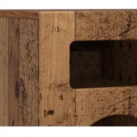 vidaXL TV Kast ELST 80 x 35 x 40 cm Oudhout Bewerkt hout