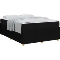 vidaXL Bedframe Zwart 140 x 200 cm Stof