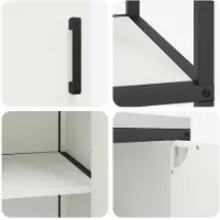 vidaXL Opbergset voor de keuken HATTEM, 2 stuks, wit