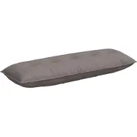 vidaXL Rugkussen Taupe 200 x 19 x 50 cm Stof