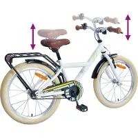 vidaXL Kinderfiets 24 Inch voor 8-12 jaar oud Wit