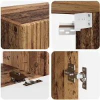 vidaXL Tv-meubelset 5 st Oudhout Bewerkt hout