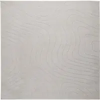 vidaXL Vloerkleden Vierkant PALMERAS Crème 120 x 120 cm Polyester