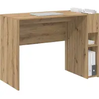 vidaXL Bureau Artisan Eiken Bewerkt hout 109 x 50 x 78 cm
