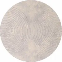 vidaXL Binnen kleed GALATI Beige Ø 200 CM Polyester