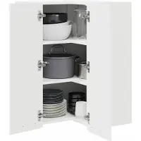vidaXL Hangkast Wit 57 x 57 x 80 cm Bewerkt hout