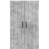 vidaXL Wandkast LUCCA Betongrijs 60 x 31 x 100 cm Bewerkt hout