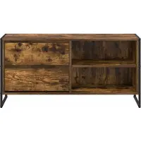 vidaXL TV Kast 100 x 36 x 49,5 cm Gerookt eiken Bewerkt hout