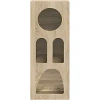 vidaXL Dressoir ELST Sonoma Eik 40 x 35 x 100.5 cm Bewerkt hout