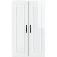 vidaXL Wandkast PORTO, hoogglans wit, 60 x 31 x 100 cm, houtvezel