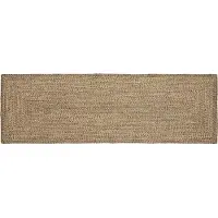 vidaXL Vloerkleden Naturel en Zwart 80 x 200 cm Jute