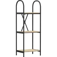 vidaXL Boekenplank 3-laags 40 x 30 x 109 cm Bewerkt hout Sonoma Eik