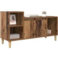 vidaXL TV Kast 100 x 35 x 55 cm Oud Hout Bewerkt hout