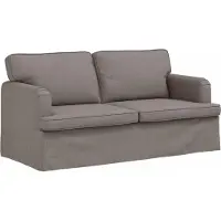 vidaXL Bank Taupe 162 x 80 x 85 cm Stof