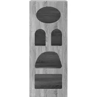 vidaXL Dressoir ELST Grijs Sonoma 40 x 35 x 100,5 cm Bewerkt hout