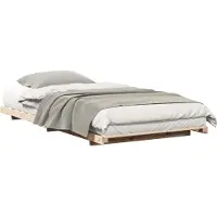 vidaXL Bedframe Bruin 80 x 220 cm Massief grenenhout