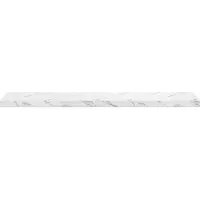 vidaXL Wandplank Muurmontage Wit Marmer 120 x 23,5 x 3,8 cm