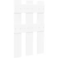 vidaXL Wandgemonteerde kapstok Muurmontage Wit 65 x 3 x 100 cm